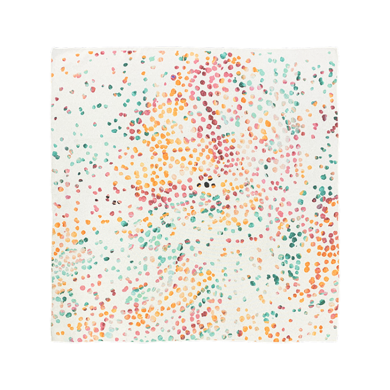 Carré Watercolor dots 60x60