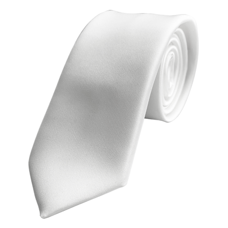 Classic tie plain white