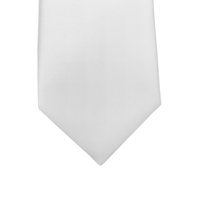 Classic tie plain white
