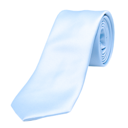 Cravate classique unie bleu ciel