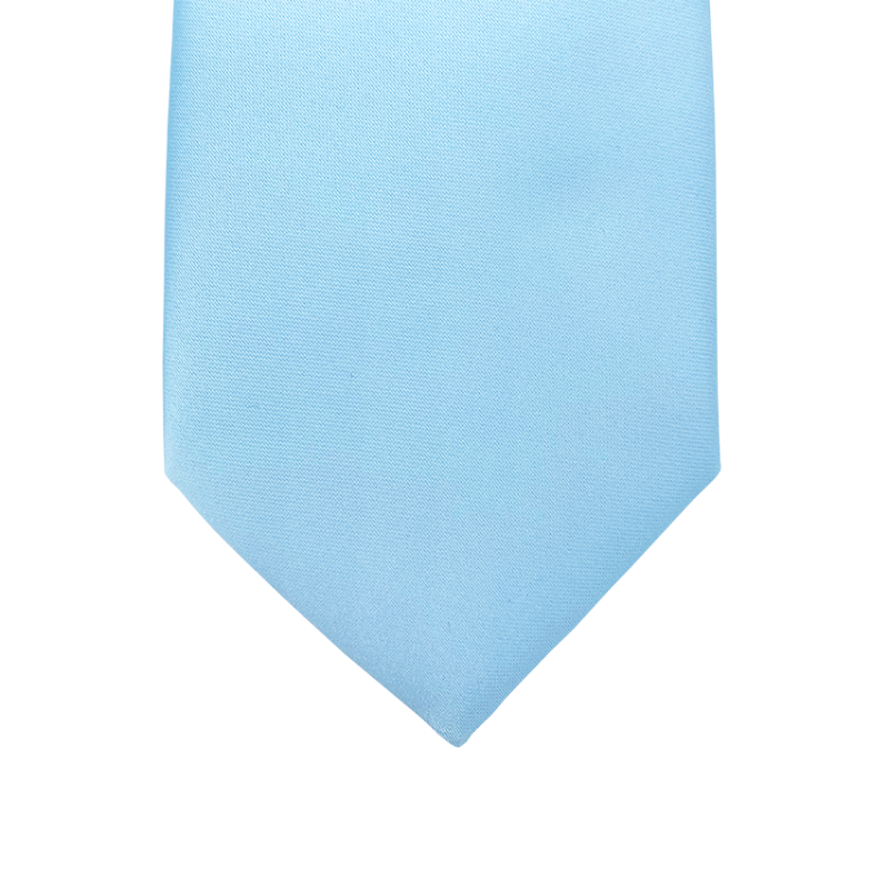 Cravate classique unie bleu ciel