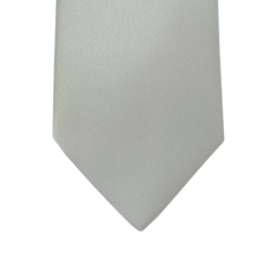 Cravate classique gris argent