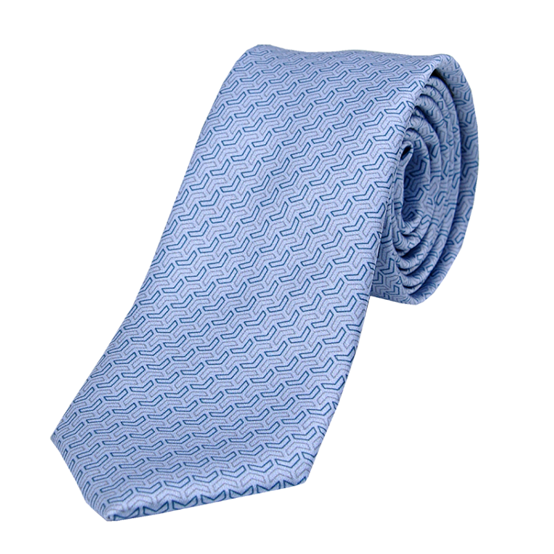 Cravate motif géométrique boomrang