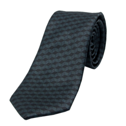 Cravate motif géométrique en cubes 3D