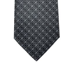 Cravate motif géométrique anneau