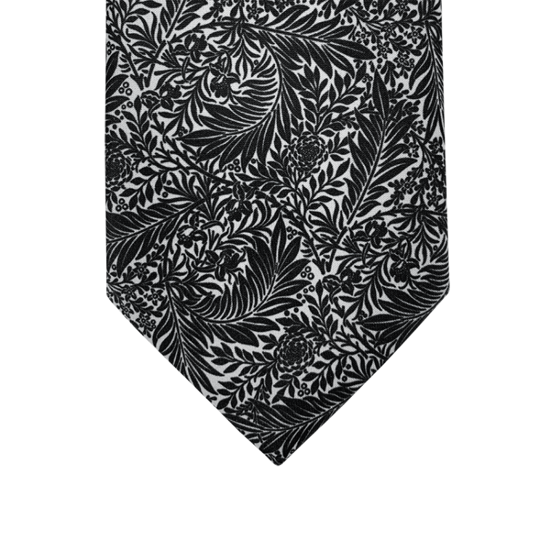 Tie pattern cashmere gray