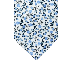 Cravate motif fleurie