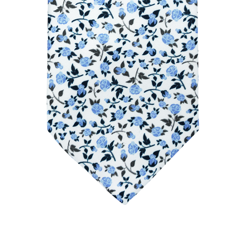 Cravate motif fleurie