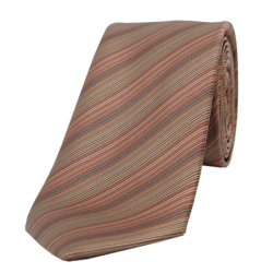 Brown stripe tie