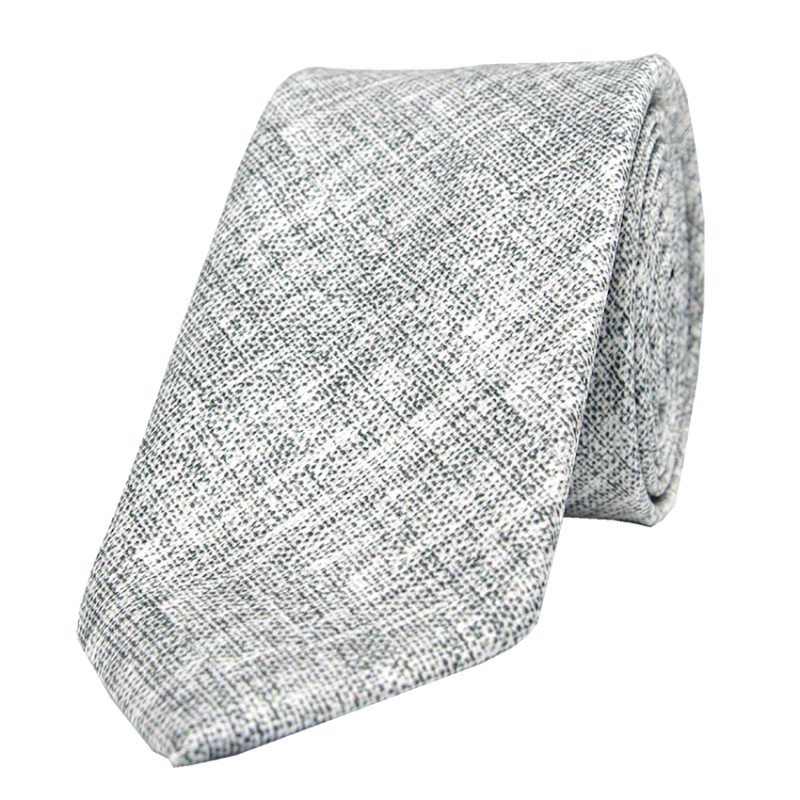 Tie pattern cashmere gray