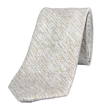 Cravate classique beige chiné