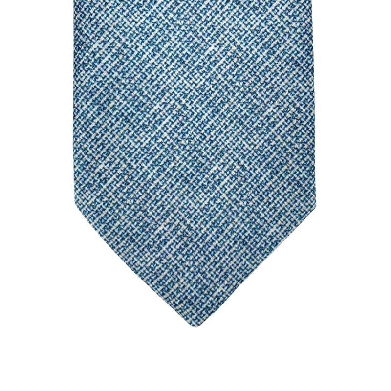 Tie gray geometric pattern