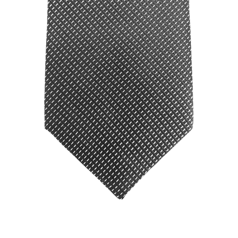 Tie geometric pattern agraffes