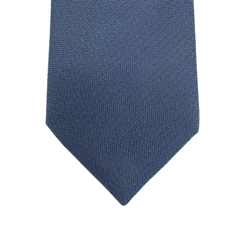 Cravate motif géométrique Tipi bleu