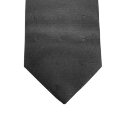 Cravate motifs pois noirs