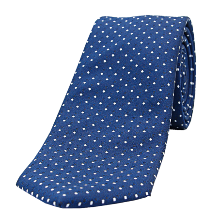 Tie pattern Peas navy blue-white