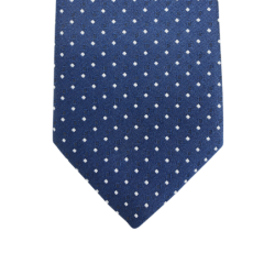 Tie pattern Peas navy blue-white