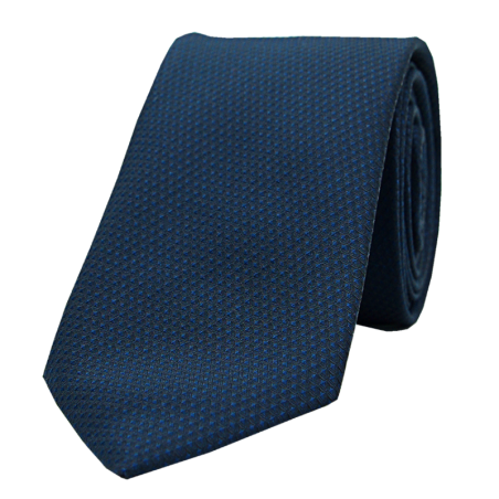 Tie geometric pattern navy blue