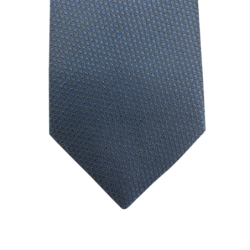 Cravate motif géométrique bleu marine