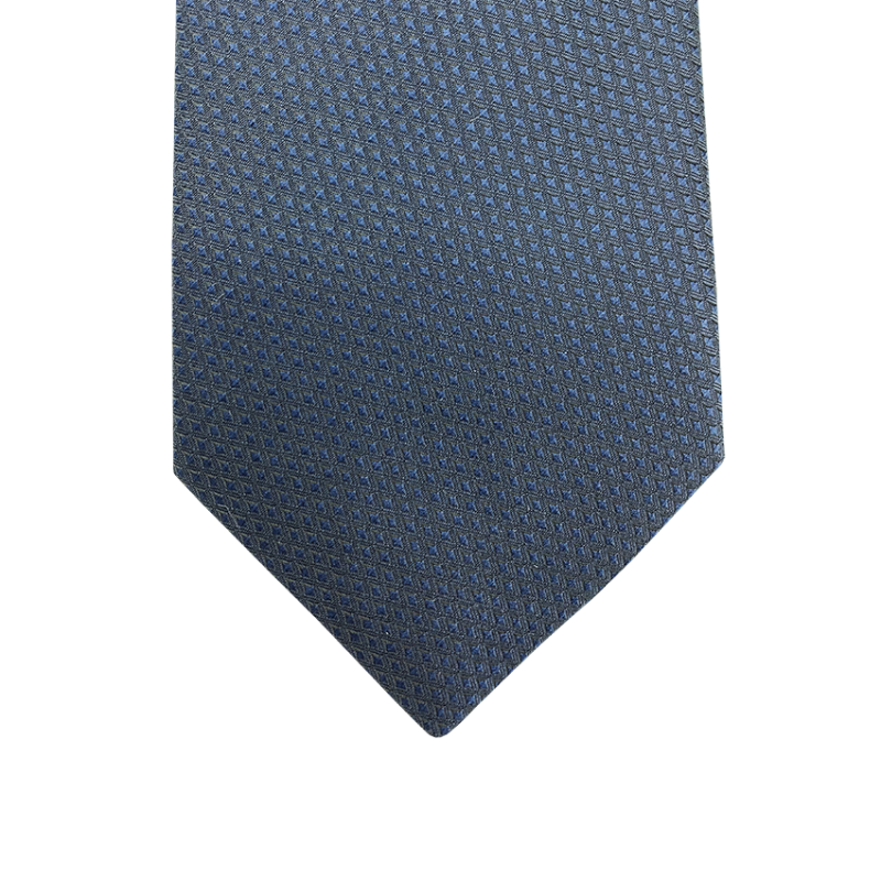 Tie geometric pattern navy blue