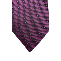 Cravate jacquard motif pois violet