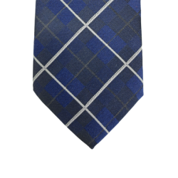 Cravate motif écossais rayures simple
