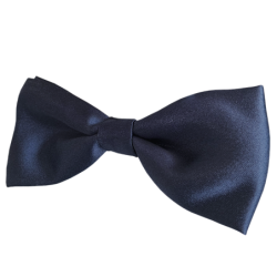 Navy blue bow tie