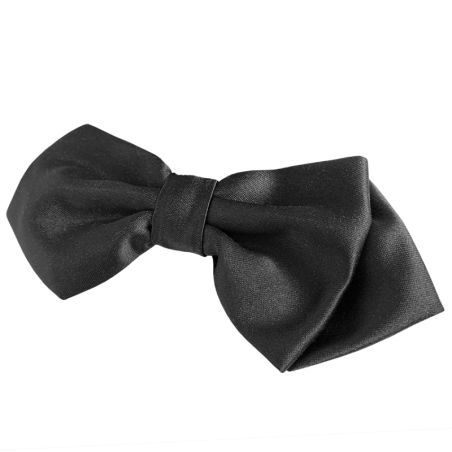 Chic Black Plain Bow Tie