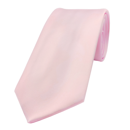 Classic tie plain pale pink