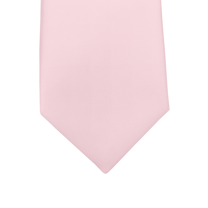 Cravate Classique Unie Rose Pâle