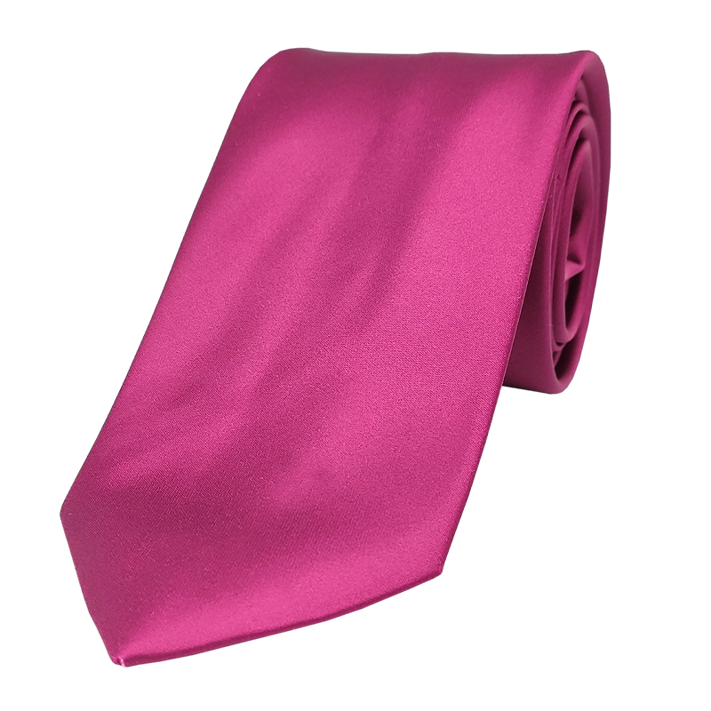 Cravate Classique Rose Magenta