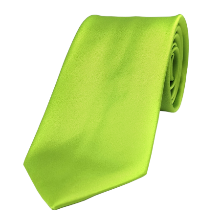 Cravate Classique Unie Vert