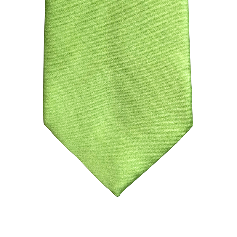 Cravate Classique Unie Vert