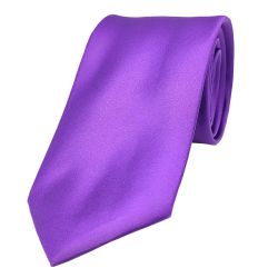 Cravate Classique Unie Violet