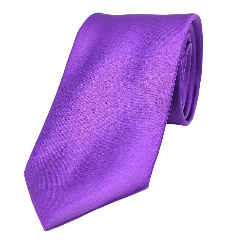 Cravate Classique Unie Violet
