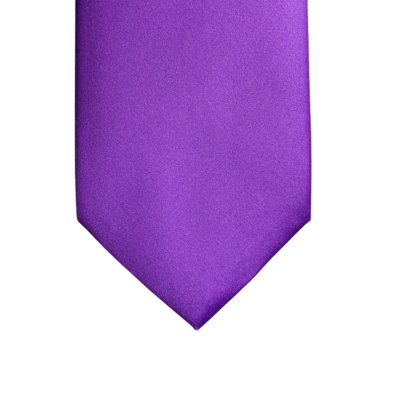 Classic tie plain purple