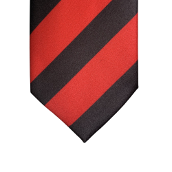 Cravate À Rayures Rouge Et Noir