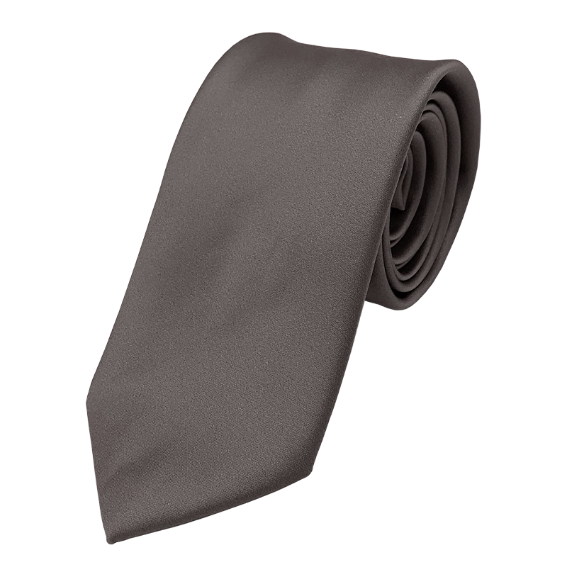 Cravate Uni gris fer