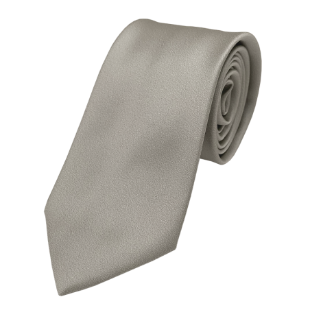 Plain tie pearl grey