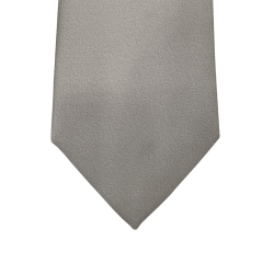 Cravate Uni gris perle
