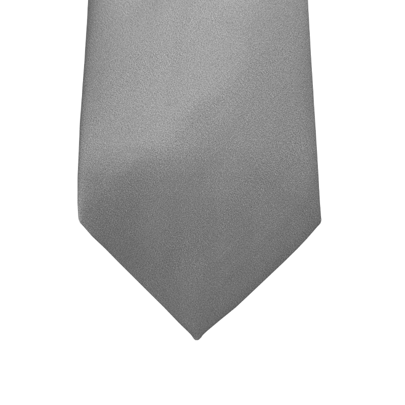Plain tie cold grey