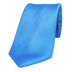 Tie Plain azure blue