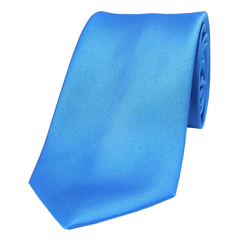 Cravate Uni bleu azur