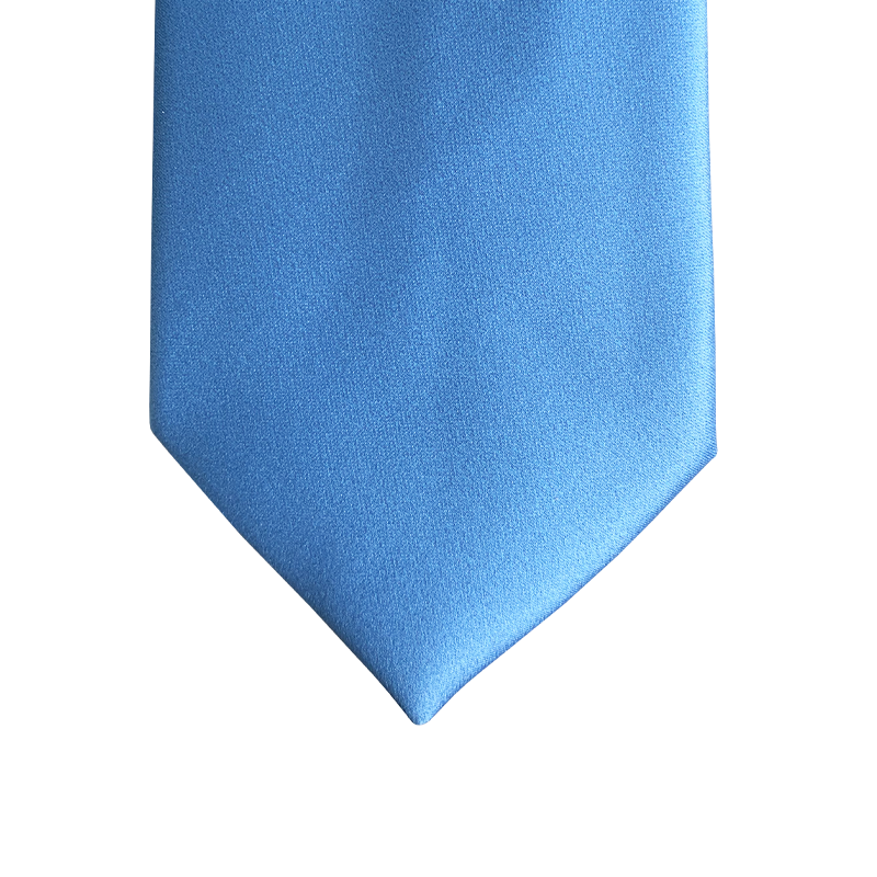 Tie Plain azure blue